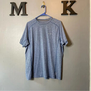 Eddie Bauer heather blue short sleeve T-shirt men’s size large